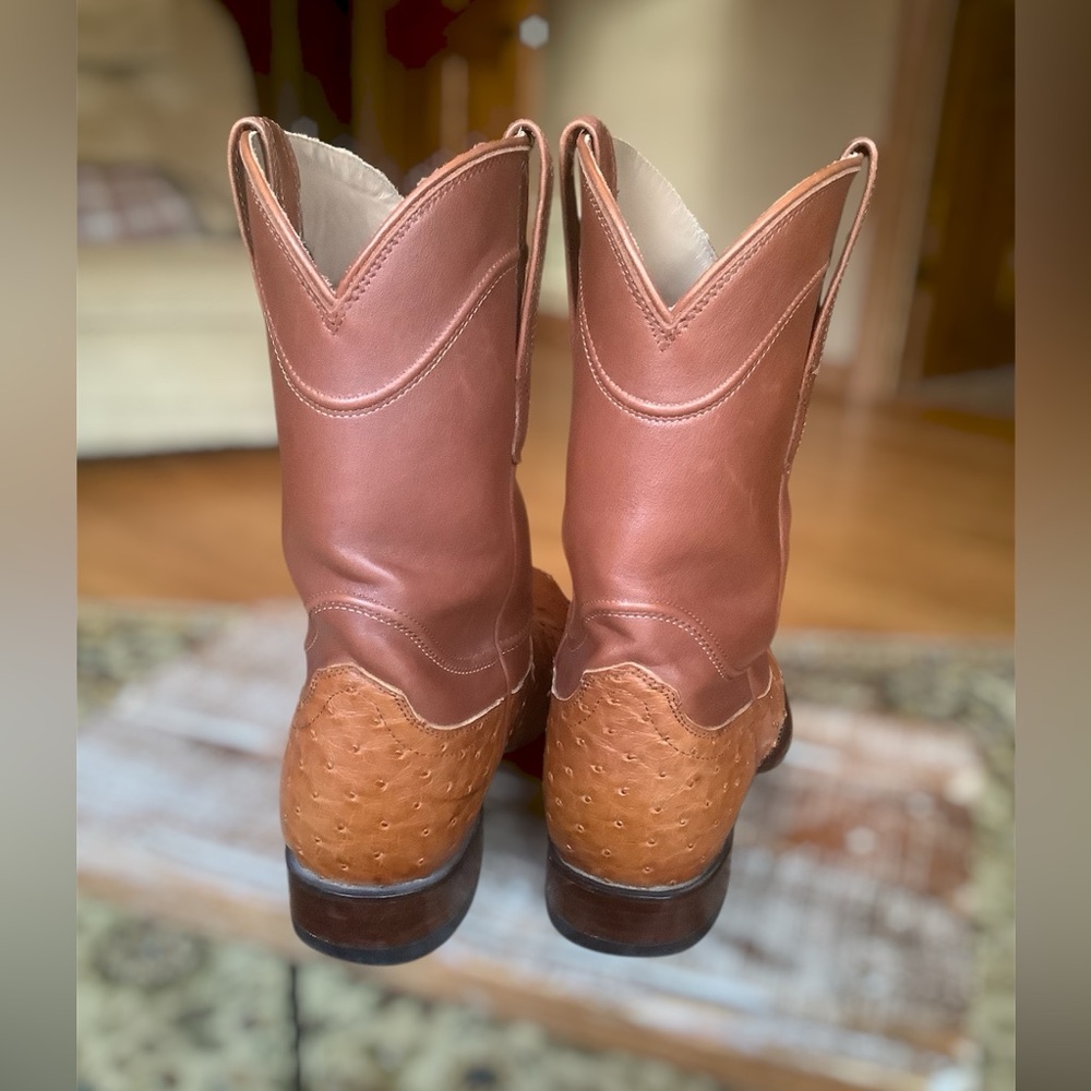 Tecovas Mens The Duke Ostrich Boots Size 8D - Picture 4 of 6